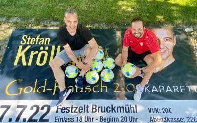 Volksfestauftakt des SV Bruckmühl mit Kabarett-Knaller Stefan Kröll