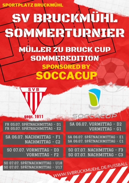 Müller zu Bruck Cup Sommeredition 05.-07. Juli 2024