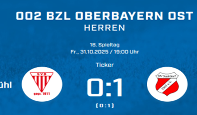 Erste verliert gegen SV Saaldorf trotz klarem Chancenplus