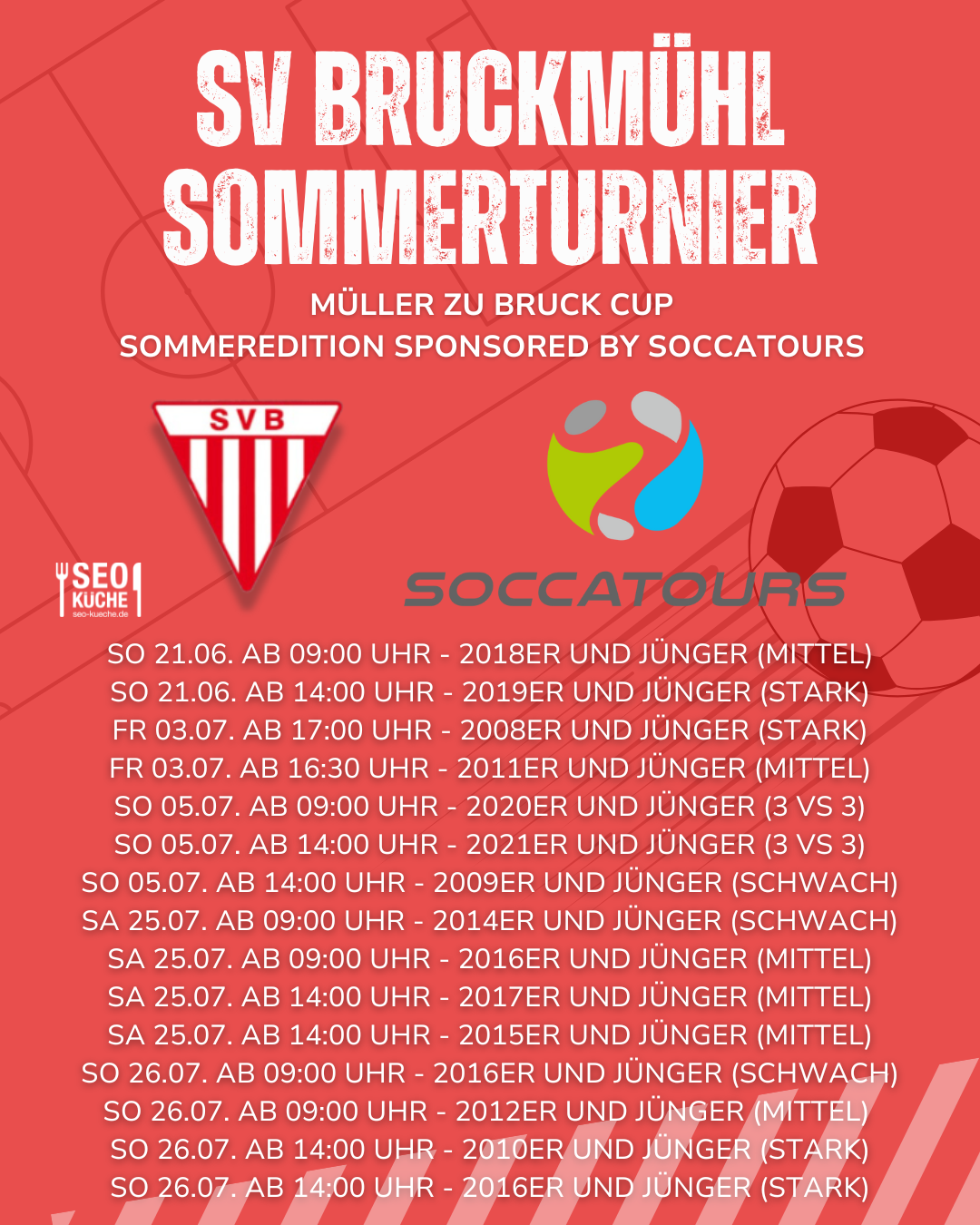 Sommerturnier SV Bruckmühl MzB Cup Sommeredition 2026