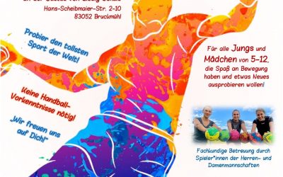 Erster „Kids Day“ bei den Bruckmühler Handballer am 16. Oktober