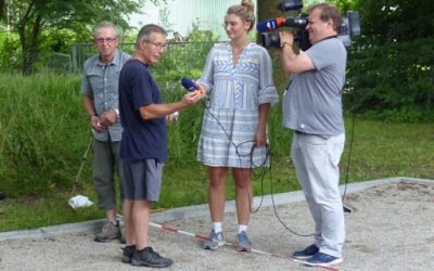 Regional Fernsehen Oberbayern zu Gast bei den SVB Boule-Fans