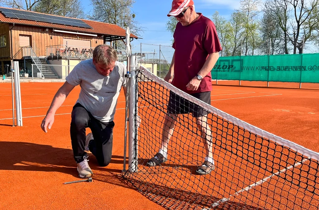 Jetzt sind die Tennisplätze spielbereit