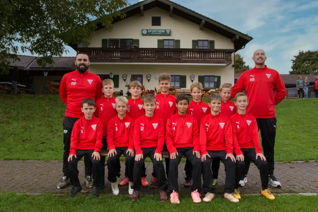Mannschaftsfoto der E2-Junioren des SV Bruckmühl