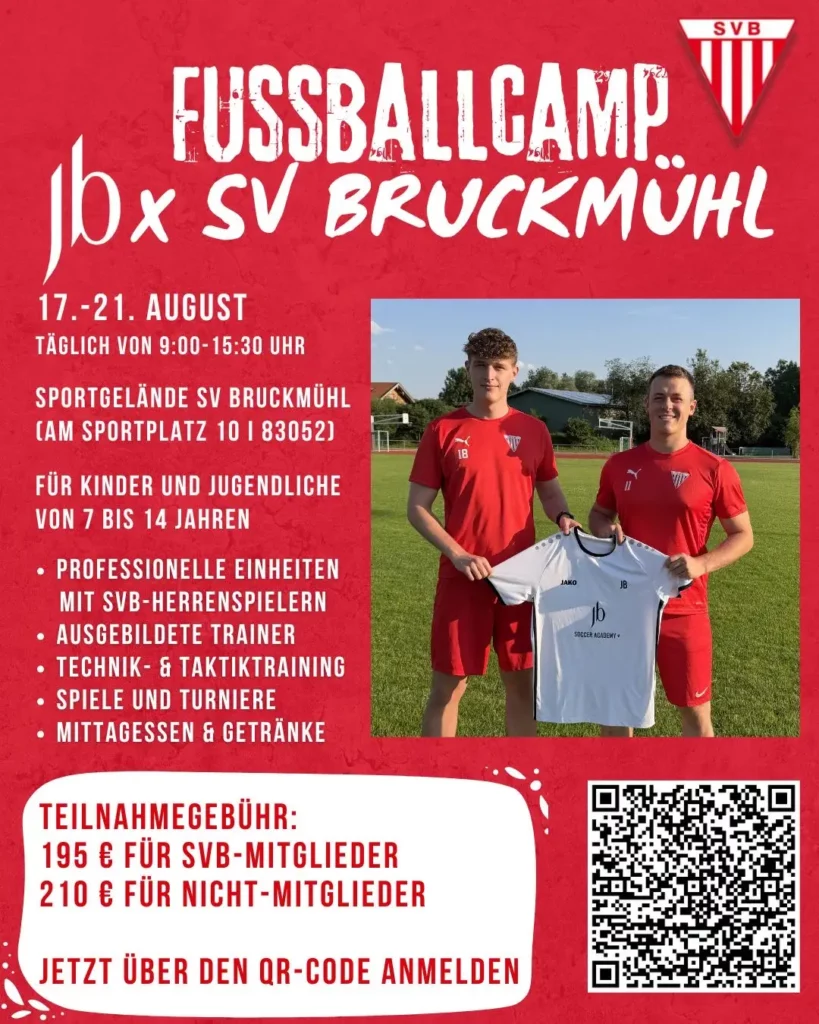 Foto Plakat Fußballcamp 2026 SV Bruckmühl